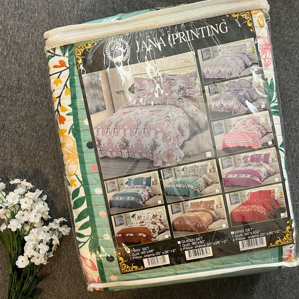 Jana Printing Multicolor Bedding King Set